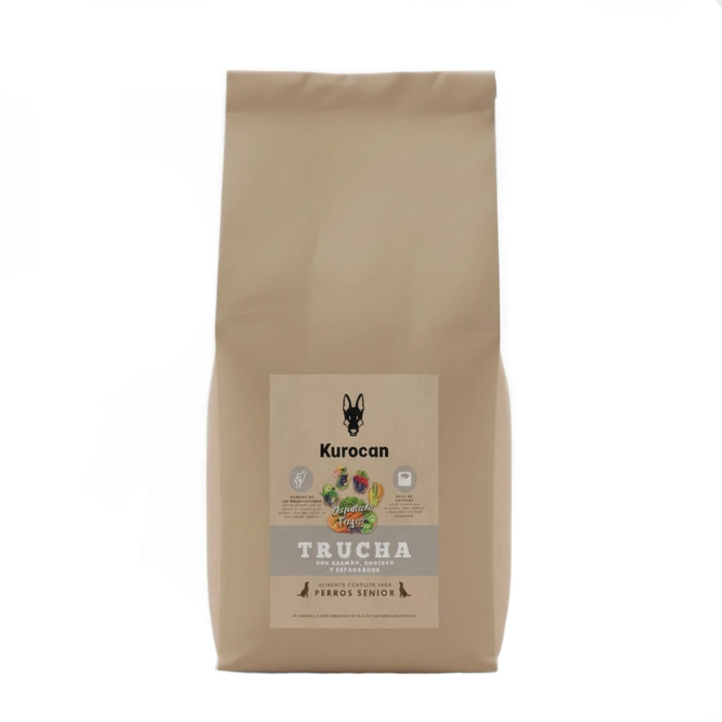 Kurocan Senior Trucha con Salmón Boniato y Esparragos