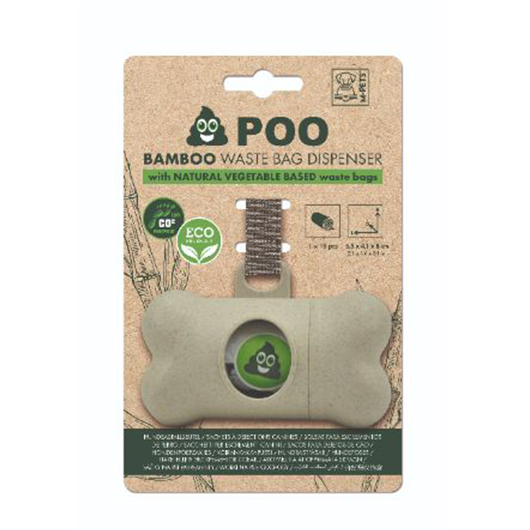 M-Pets Dispensador de Bolsas Bambú