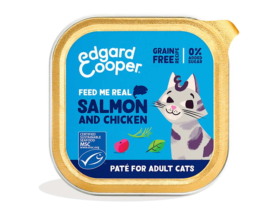 Edgard&Cooper Tarrina Paté Salmón & Pollo