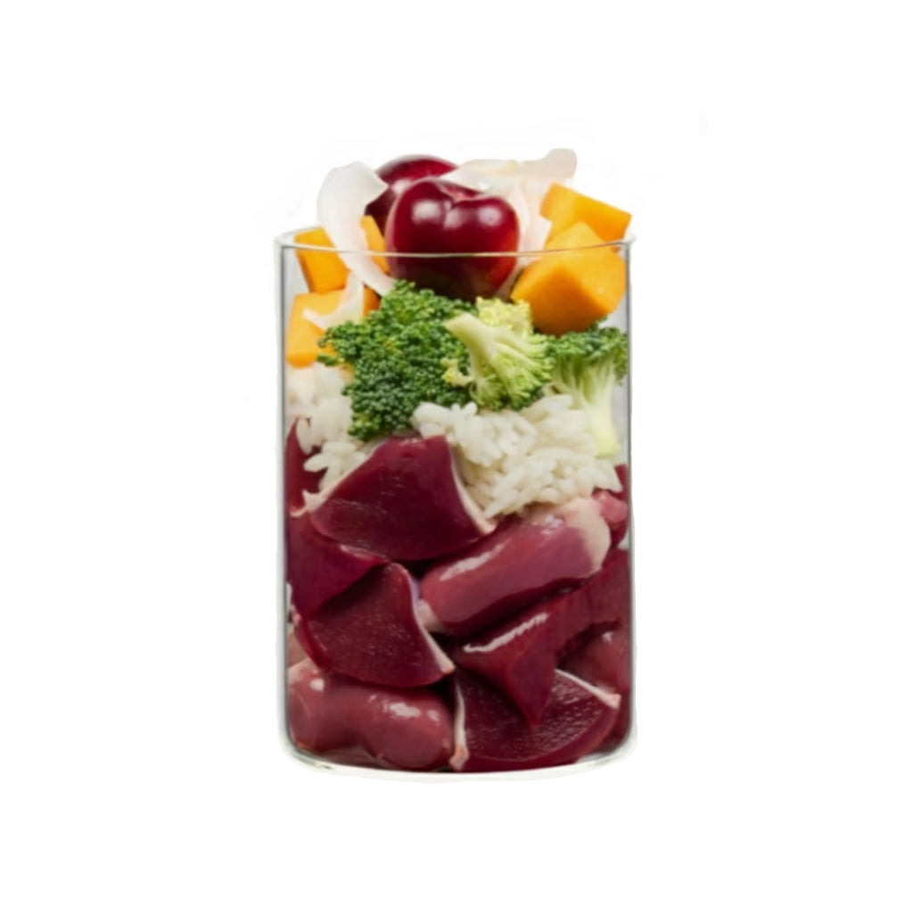 Terra Canis Flower Cherry Blossom Pollo con Arroz, Sésamo y Fino Puré de Cerezas 400gr