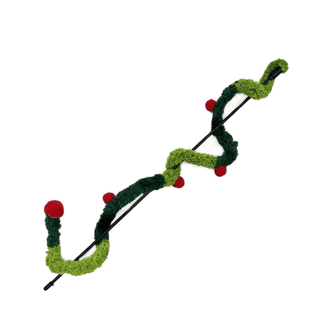 Caña con Guirnalda Navideña