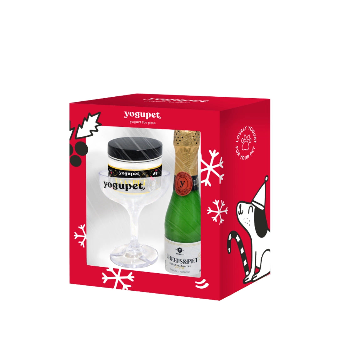 Yogupet Box Navidad - 1 Cheers&Pet + 1 Copa + 1 Uvaspet