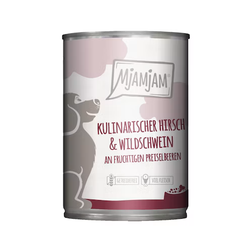 MjaMjaM Ciervo y Jabalí con Arándanos Rojos 400gr